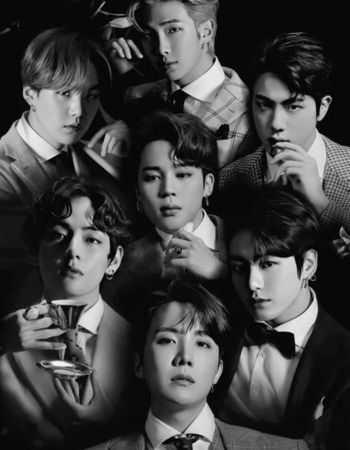 BTS DP Black and White