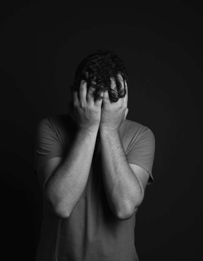 Breakup Sad Boy DP with Headphones On