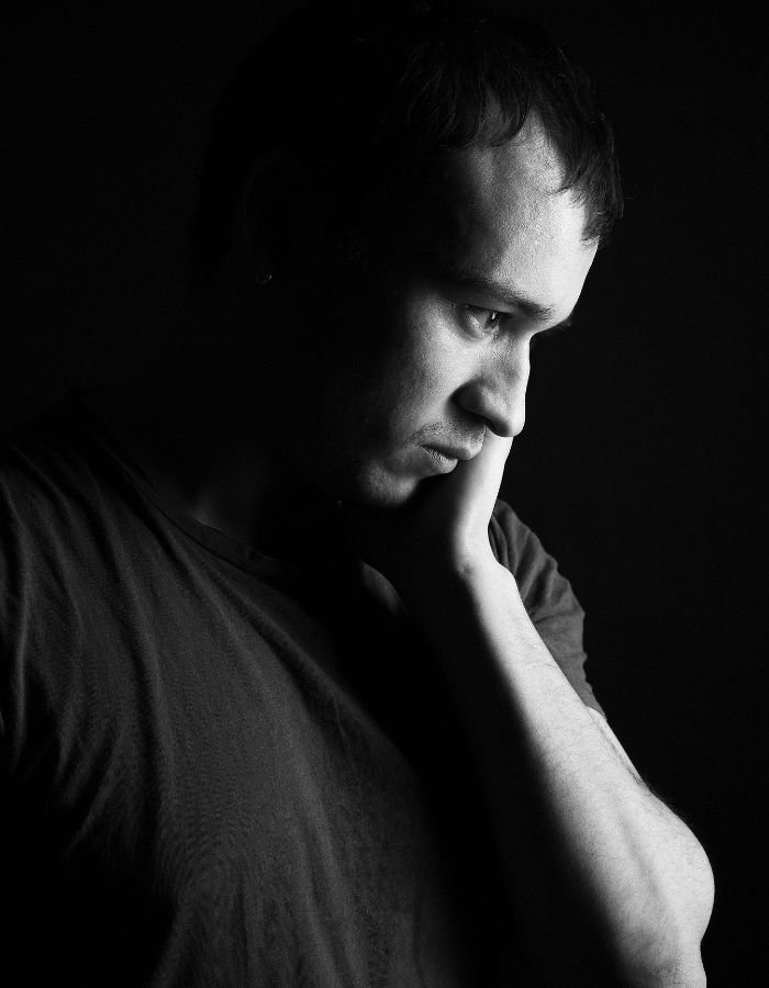 Breakup Sad Boy DP with Rose in Hand