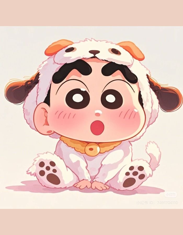 Shinchan DP with Broken Heart Emoji