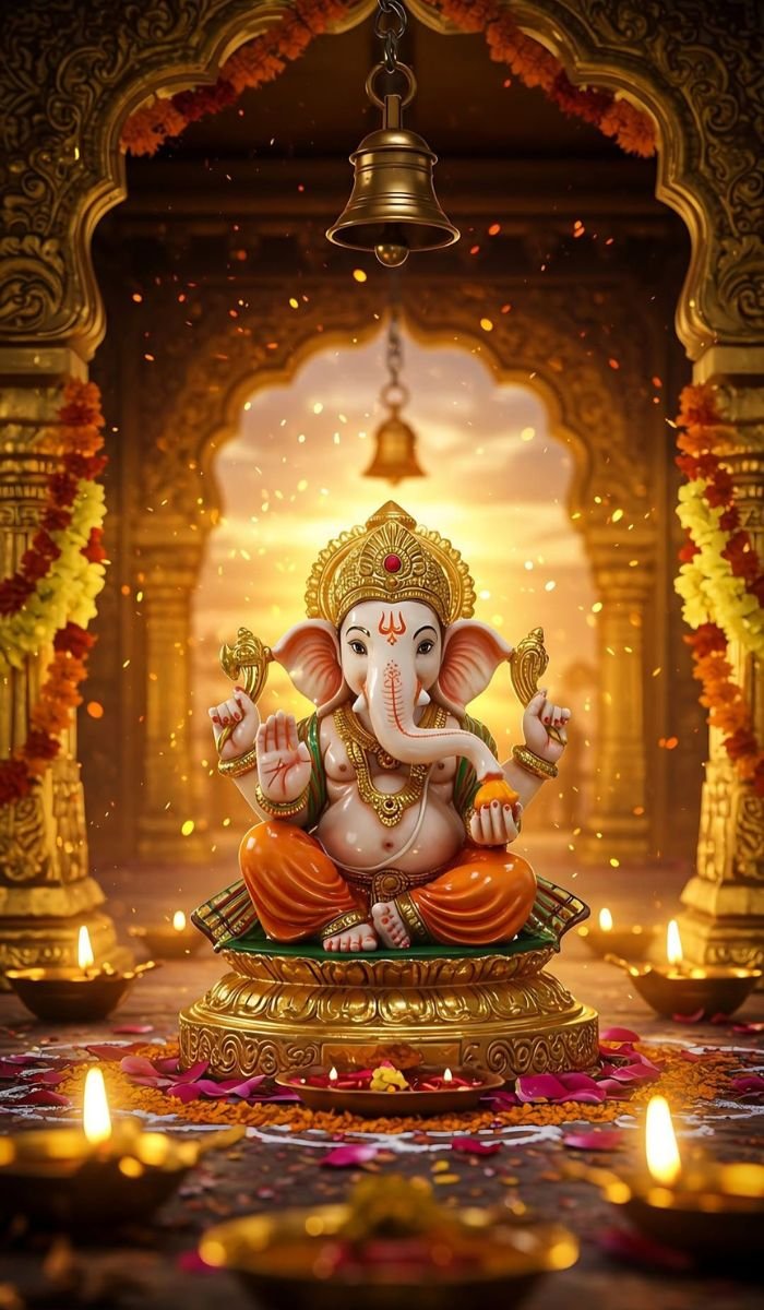 ganpati photo dp aesthetic full HD