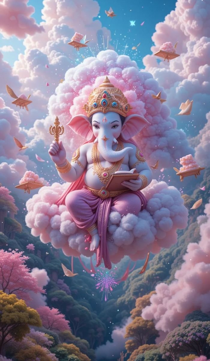 ganpati photo dp cartoon version 4D
