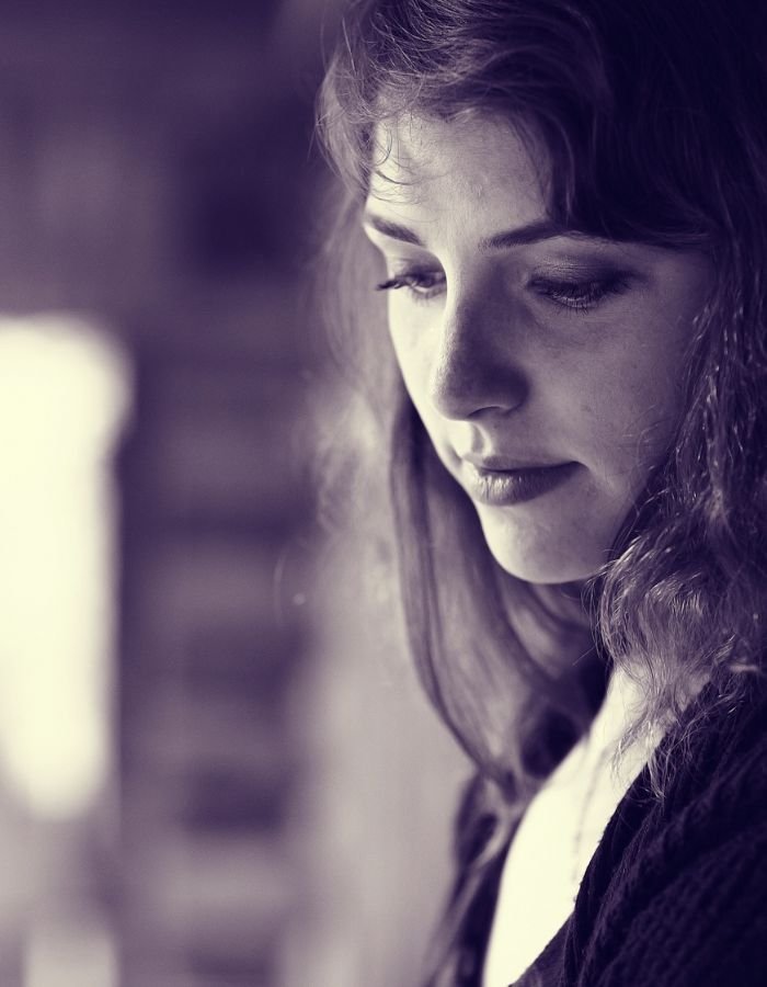 image emotional sad girl dp aethetic full hd